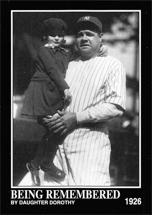 Babe Ruth Baseball Card New York Yankees Bambino Brc With