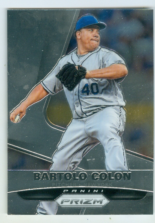 Bartolo Colon Baseball Card New York Mets P 2015 Prizm Chrome 31