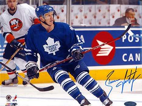 leetch leafs autographed