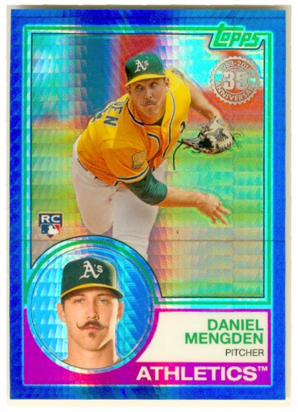 Daniel Mengden Baseball Card 2018 Topps Chrome 136 Silver Pack