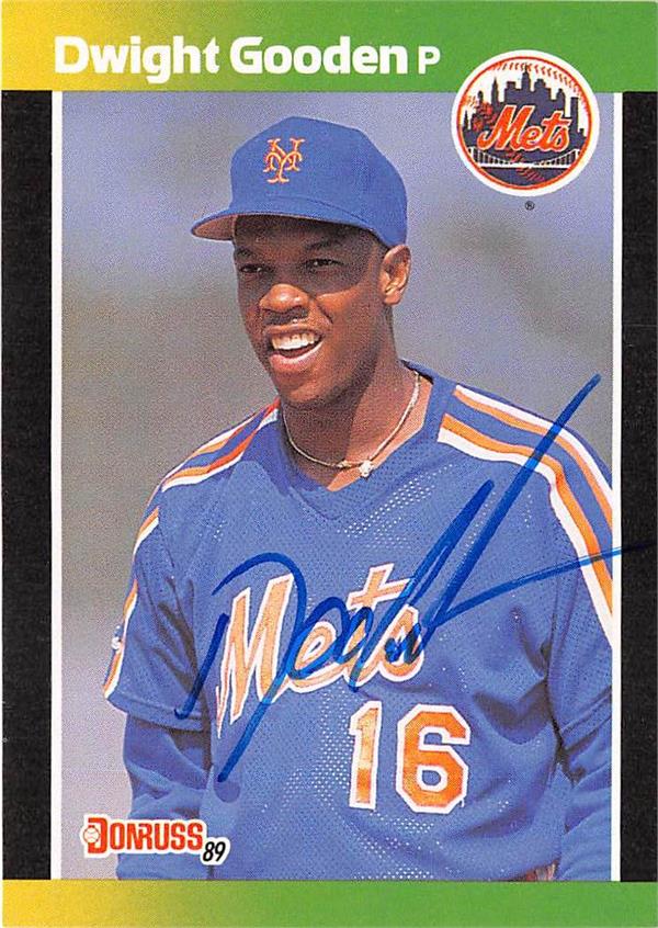 Dwight Gooden autographed Baseball Card (New York Mets, Doc) 1989 Fleer MVP  #14