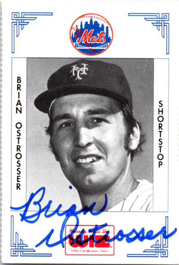 Brian Ostrosser Autographed Baseball Card New York Mets LC 1991 Wiz