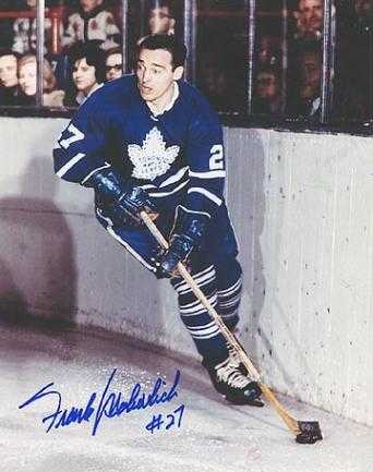 Frank Mahovlich Autographed Pucks, Signed Frank Mahovlich