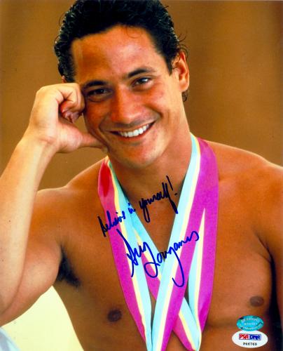 Greg Louganis Autographed 8x10 Photo Olympic Diver PSA