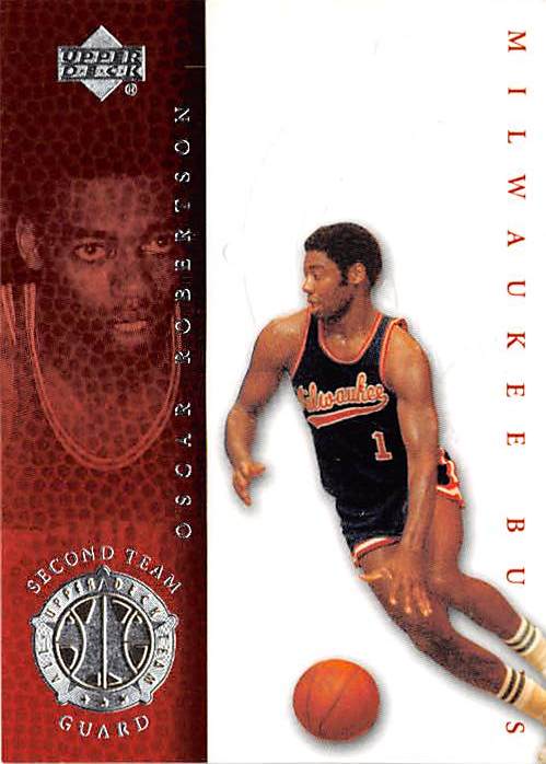 Oscar Robertson Basketball Card Milwaukee Bucks Hall Of Famer 2000