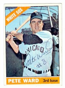 Pete Ward Autographed Baseball Card Chicago White Sox Topps