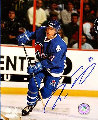 Peter Forsberg Autographed 8x10 Photo (Quebec Nordiques)