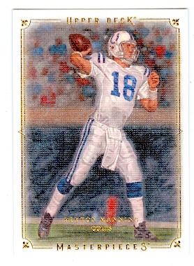 Peyton Manning Football Card Indianapolis Colts Upper Deck