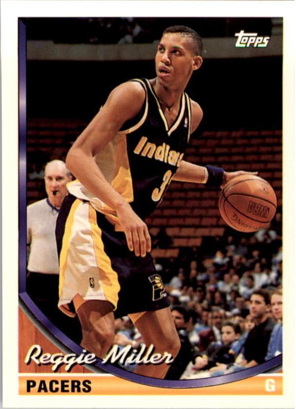 Reggie Miller Basketball Card Indiana Pacers Topps