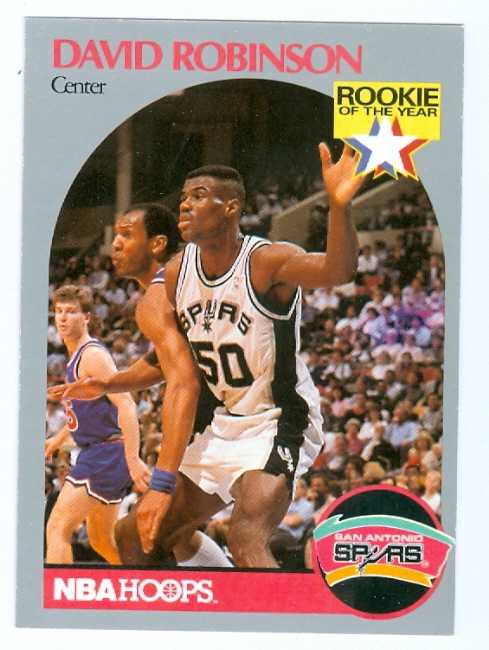 David Robinson Basketball Card 1990 Hoops 270 San Antonio Spurs