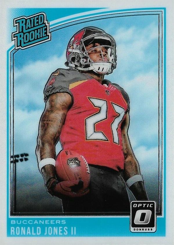 Ronald Jones II Football Card Tampa Bay Buccaneers 2018 Donruss Optic