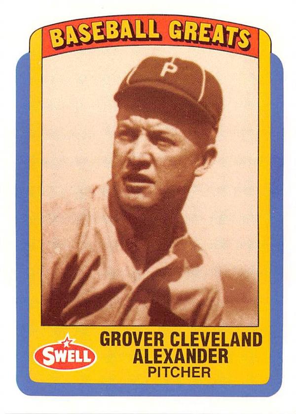 Grover Cleveland Alexander Trading Card Swell Baseball Greats