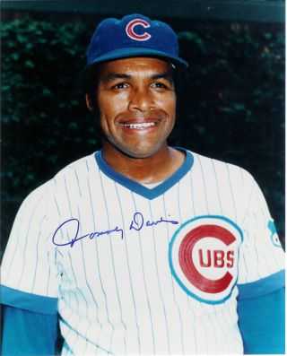 Tommy Davis Autographed 8x10 Photo Chicago Cubs