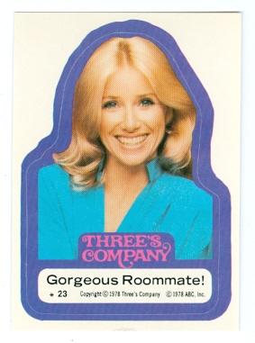 Threes Company Trading Card Sticker 23 Suzanne Sommers