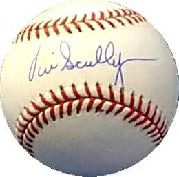 Vin Scully Autographed Signed Game Used Baseball Los Angeles