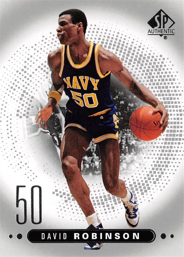 David Robinson Basketball Card Navy Midshipmen 2014 Upper Deck SPA 13