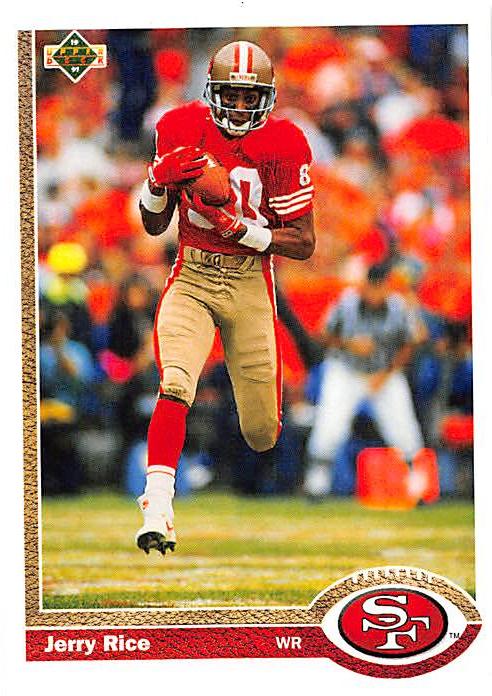 Jerry Rice Football Card San Francisco Ers Upper Deck