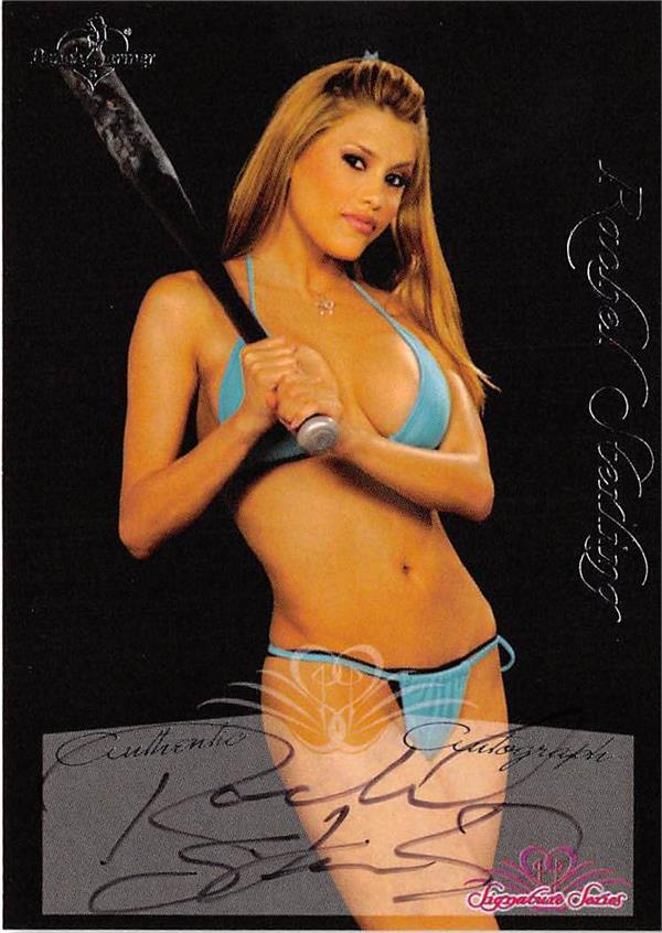 Rachel Sterling Autographed Trading Card Benchwarmers Lingerie