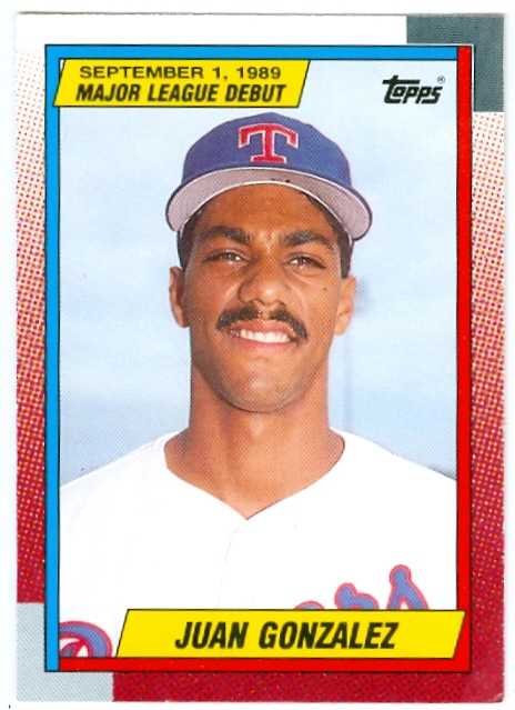 Juan Gonzalez Baseball Card