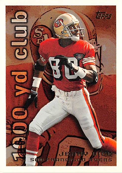 Jerry Rice Football Card San Francisco Ers Super Bowl Champion