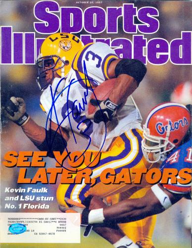 Kevin Faulk Autographed Sports Illustrated Magazine LSU