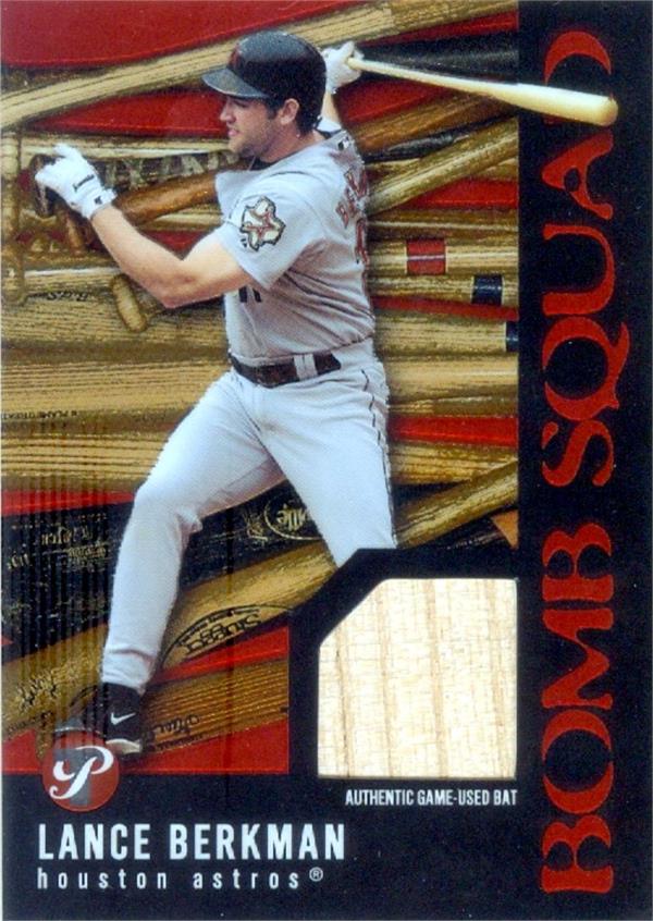 Lance Berkman Player Used Bat Patch Baseball Card Houston Astros