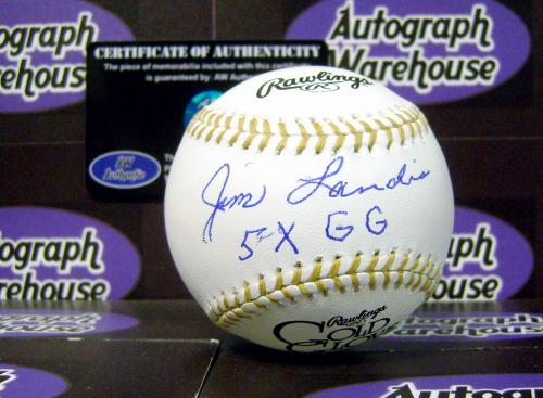 Jim Landis Autographed Baseball