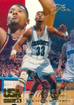 Alonzo Mourning Basketball Card Charlotte Hornets Usa Flair