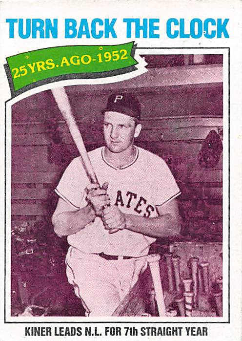 Ralph Kiner Baseball Card Pittsburgh Pirates Hall Of Fame Topps