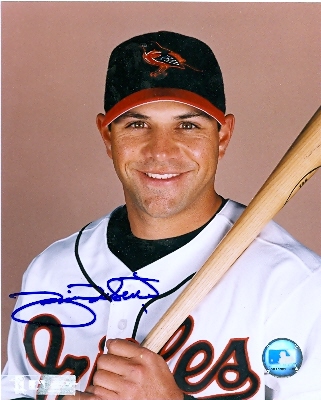 Brian Roberts Autographed X Photo Baltimore Orioles