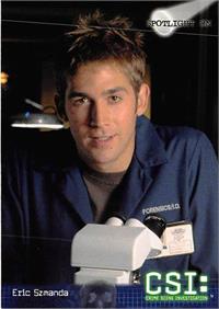 Eric Szmanda As Greg Sanders Trading Card CSI Las Vegas 2004 60 Crime