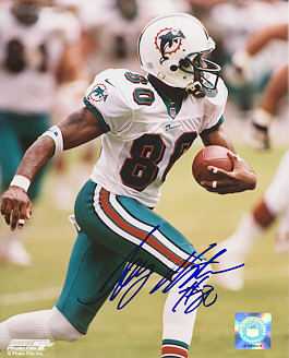 Tony Martin Autographed X Photo Miami Dolphins