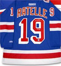 rangers ratelle autographed jean jersey york