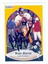 Bubby Brister Autographed Football Card Pittsburgh Steelers 1990