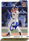 Corey Patterson Autographed Baseball Card Chicago Cubs Fleer