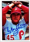 Tug McGraw Autographed Baseball Card Philadelphia Phillies 1975 SSPC 457