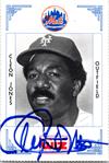 Cleon Jones Autographed Baseball Card New York Mets LC 1991 Wiz Mini