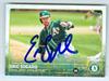 Eric Sogard Autographed Baseball Card Oakland Athletics Topps