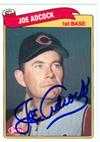 Joe Adcock Autographed Baseball Card (Cleveland Indians) 1989 Swell ...