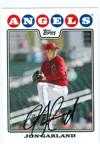 Jon Garland Autographed Baseball Card Los Angeles Angels Of Anaheim