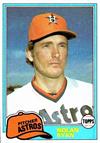 Nolan Ryan Baseball Card Houston Astros Topps