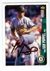 Todd Van Poppel Autographed Baseball Card Oakland Athletics