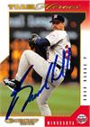 Brad Radke Autographed Baseball Card Minnesota Twins SC 2003 Donruss