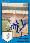 Mark Gardner Autographed Baseball Card Indianapolis Indians