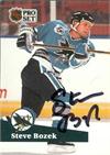 Steve Bozek Autographed Hockey Card San Jose Sharks Pro Set