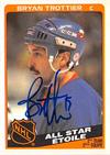 Bryan Trottier Autographed Hockey Card New York Islanders Hall Of