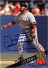 Cecil Fielder Autographed Baseball Card Detroit Tigers 1993 Leaf 283