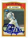 Cleon Jones Autographed Baseball Card New York Mets Topps In