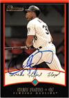 Cliff Floyd Autographed Baseball Card Florida Marlins 2001 Topps