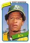 Rickey Henderson Baseball Card (Oakland Athletics Hall Of Famer) 2006 ...